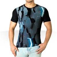 خرید پستی تی شرت سه بعدی Hex
