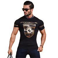 خرید پستی تی شرت مردانه طرح Porsche