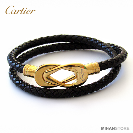 دستبند چرم کارتیر Cartier