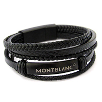 خرید پستی دستبند چرم طرح Montblanc
