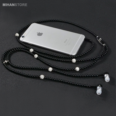 خريد پستي هندزفري لاكچري مدل مرواريد Pearly Hands-free