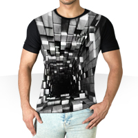 خرید پستی تی شرت سه بعدی Blocks