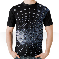 خرید پستی تی شرت سه بعدی Tunnel